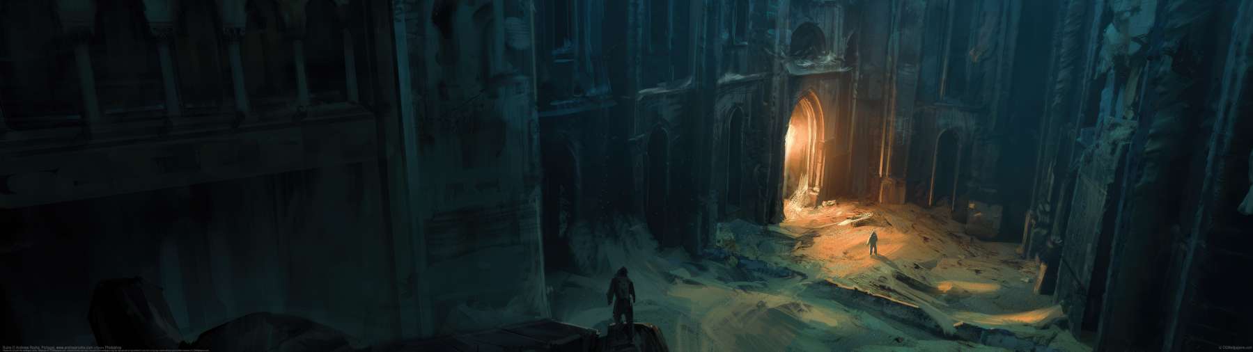 Ruins ultrabreit Hintergrundbild