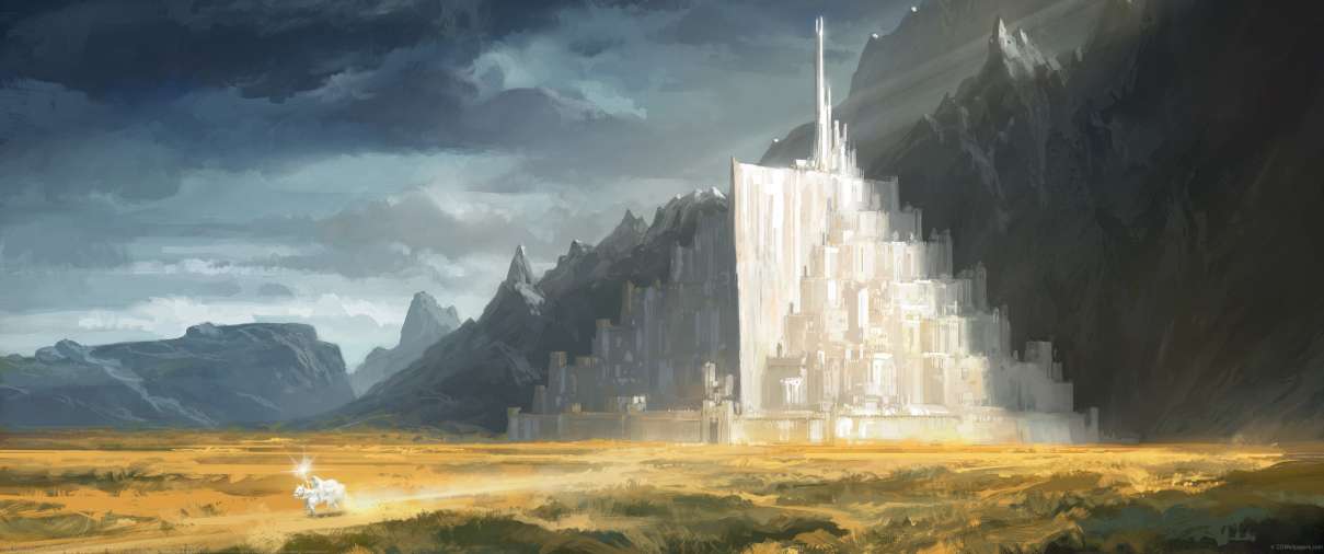 Minas Tirith ultrabreit Hintergrundbild