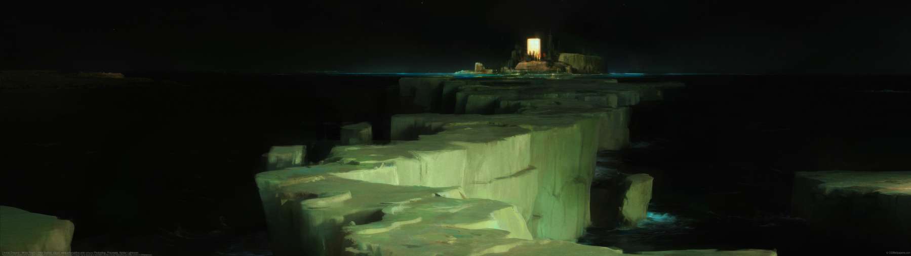 Liminal Dreams - White Road ultrabreit Hintergrundbild