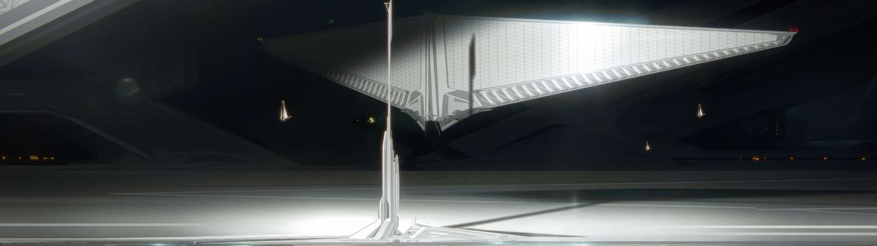 Spaceport ultrabreit Hintergrundbild