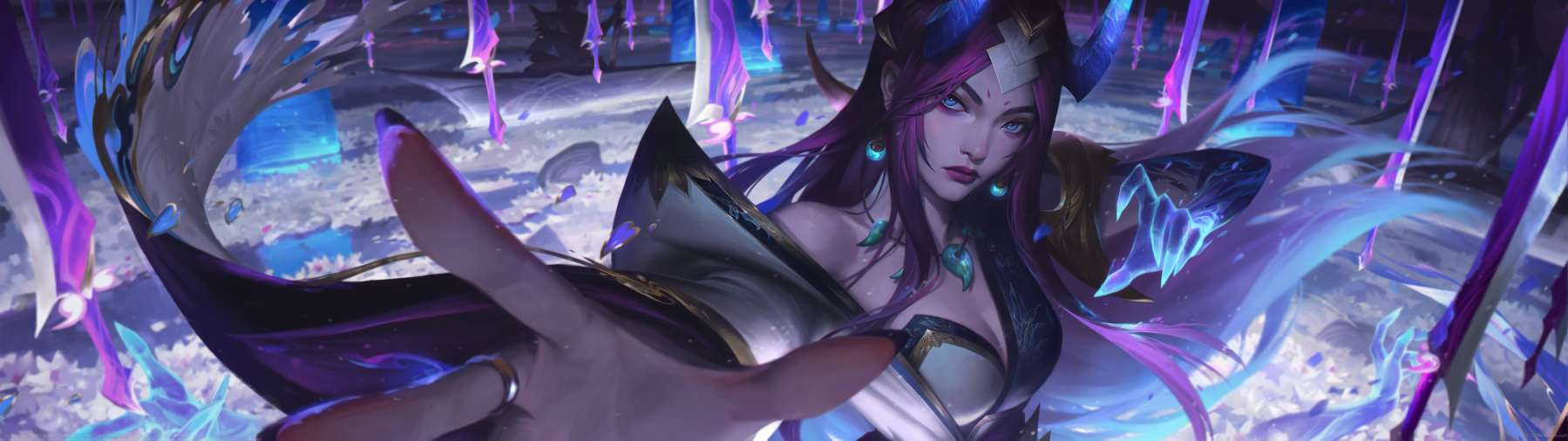 Spirit Bloosom Irelia splash ultrabreit Hintergrundbild