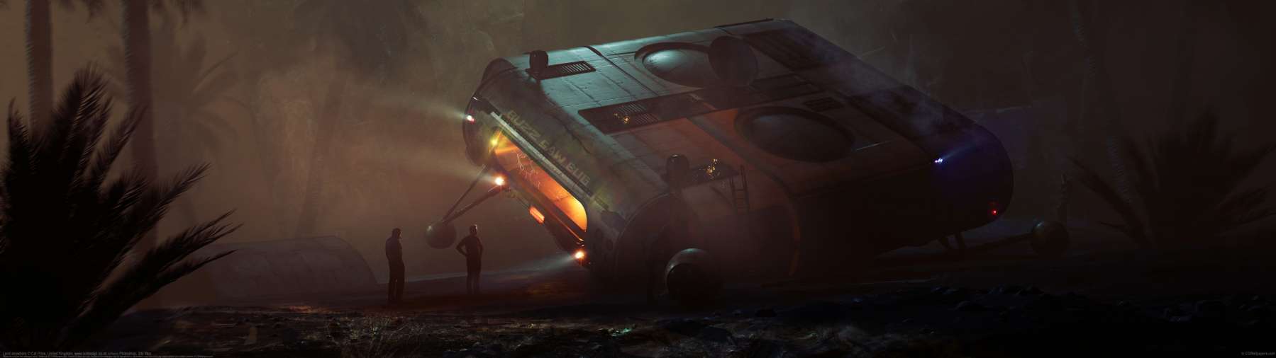 Land anywhere ultrabreit Hintergrundbild