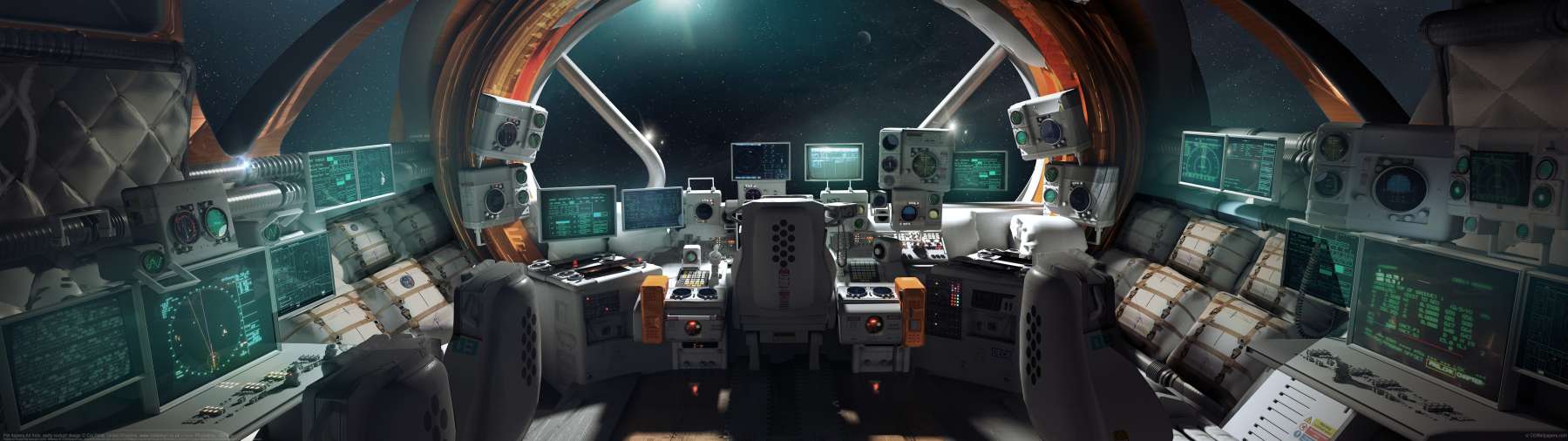 Per Aspera Ad Asta: early cockpit design ultrabreit Hintergrundbild