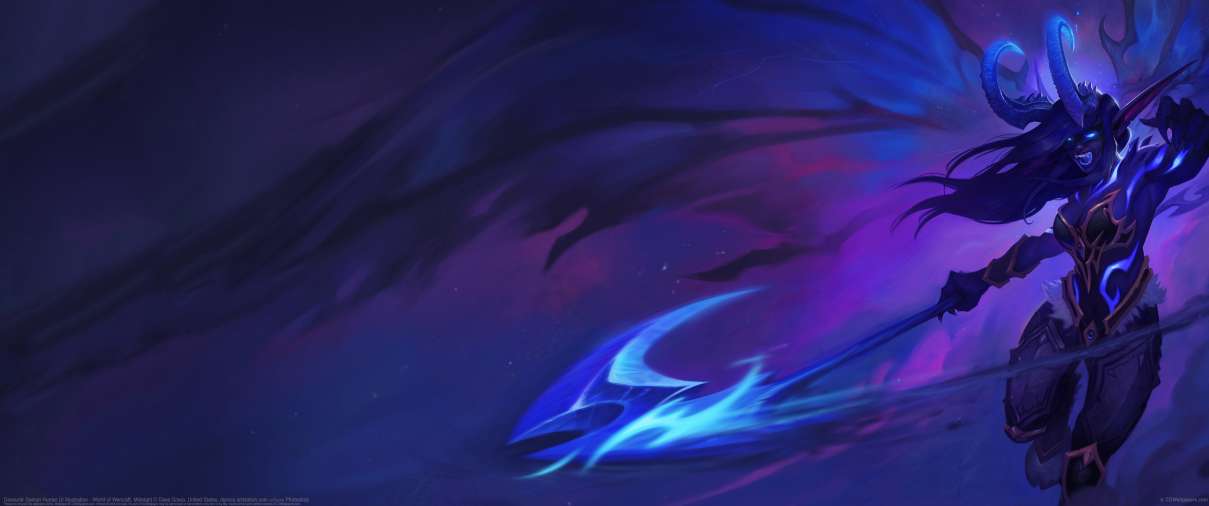 Devourer Demon Hunter UI Illustration - World of Warcraft: Midnight ultrabreit Hintergrundbild
