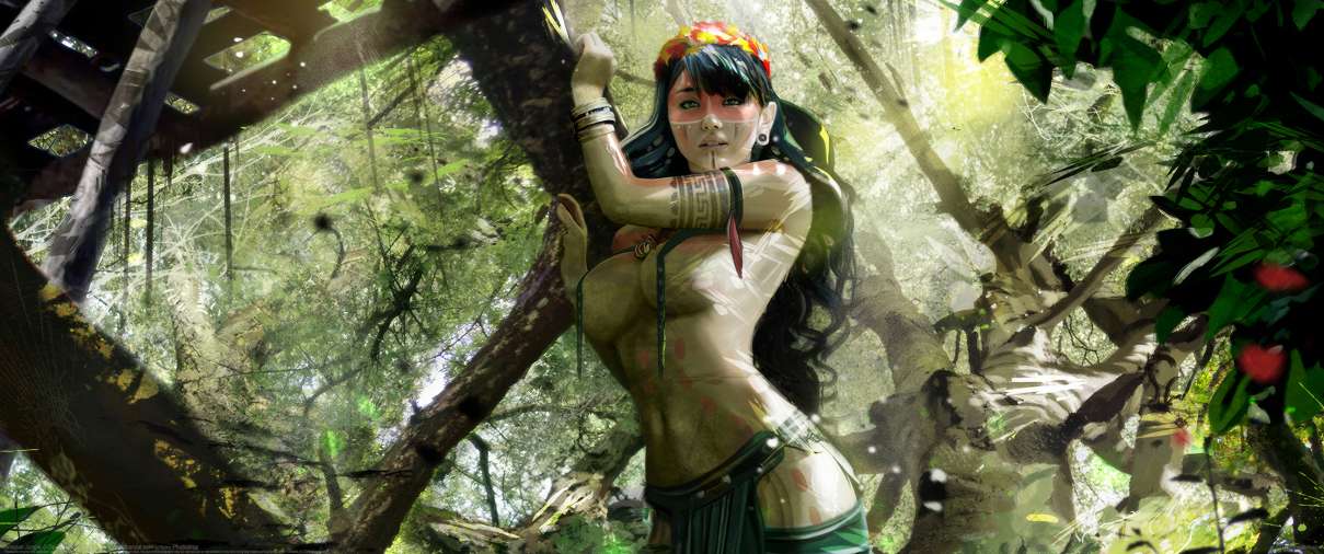 Amazon Jungle ultrabreit Hintergrundbild