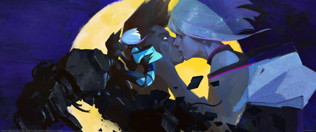 Cyberpunk: Edgerunners fan art ultrabreit Hintergrundbild