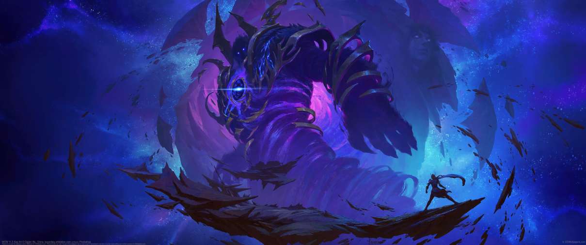 WOW 11.2 Key Art ultrabreit Hintergrundbild