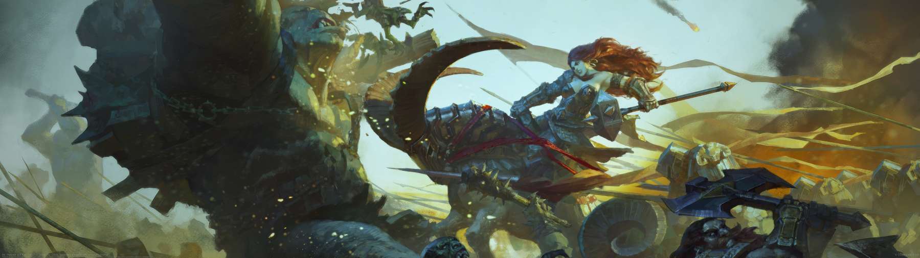 Ms. Hammer and Ram Legion ultrabreit Hintergrundbild