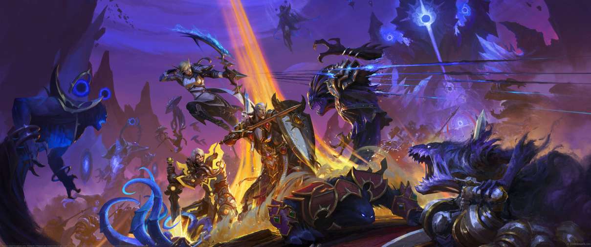 World of Warcraft Midnight 12.0 Key Art Series ultrabreit Hintergrundbild