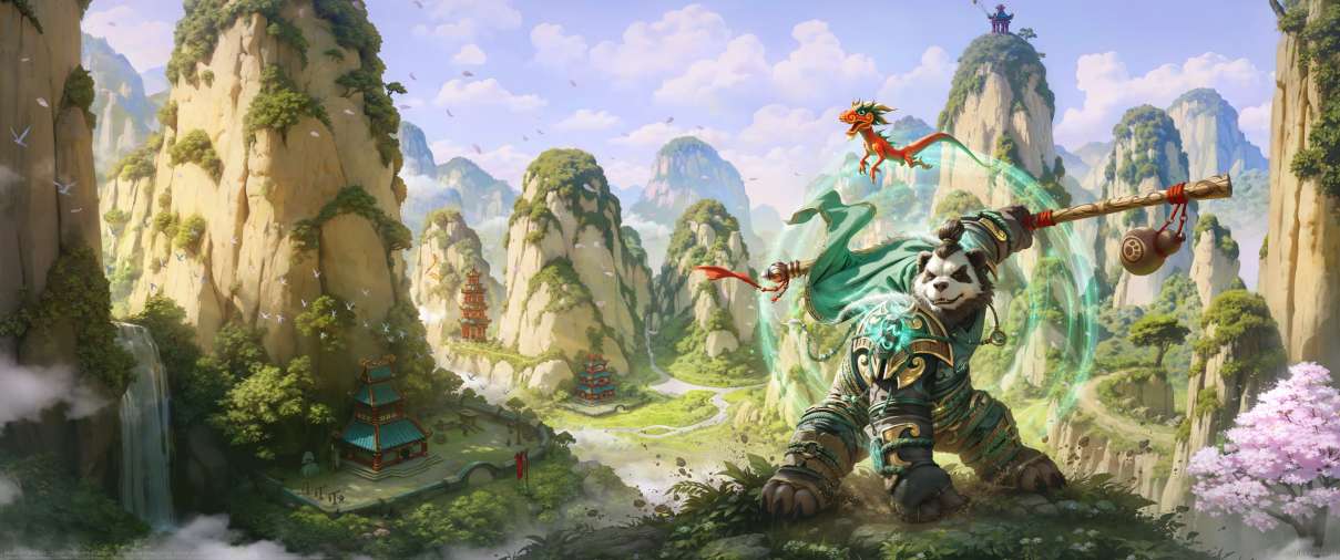 Mists of Pandaria Classic ultrabreit Hintergrundbild