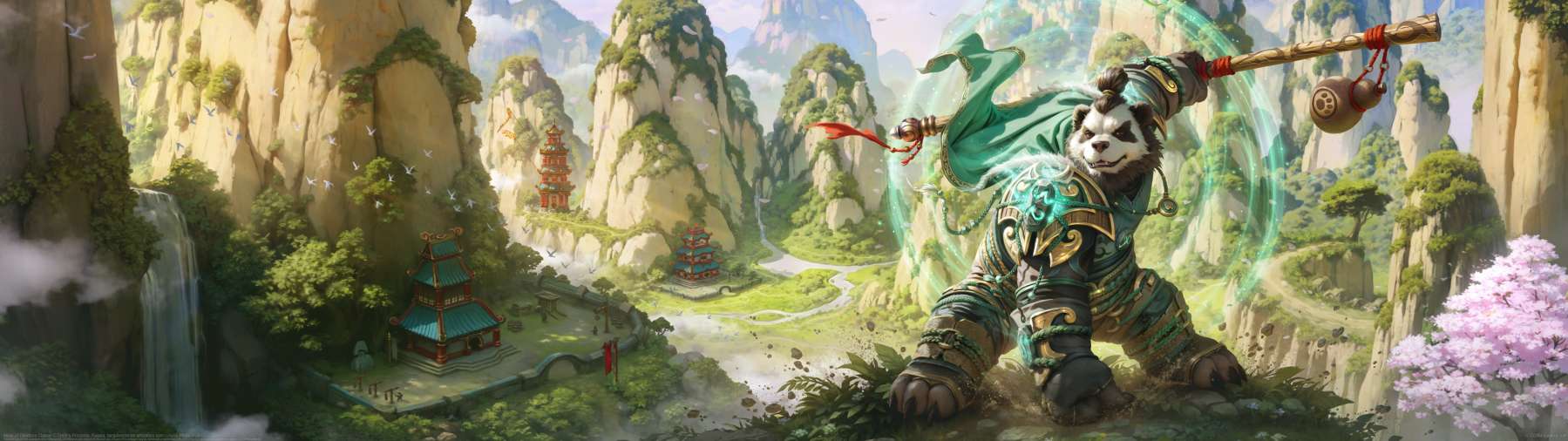 Mists of Pandaria Classic ultrabreit Hintergrundbild