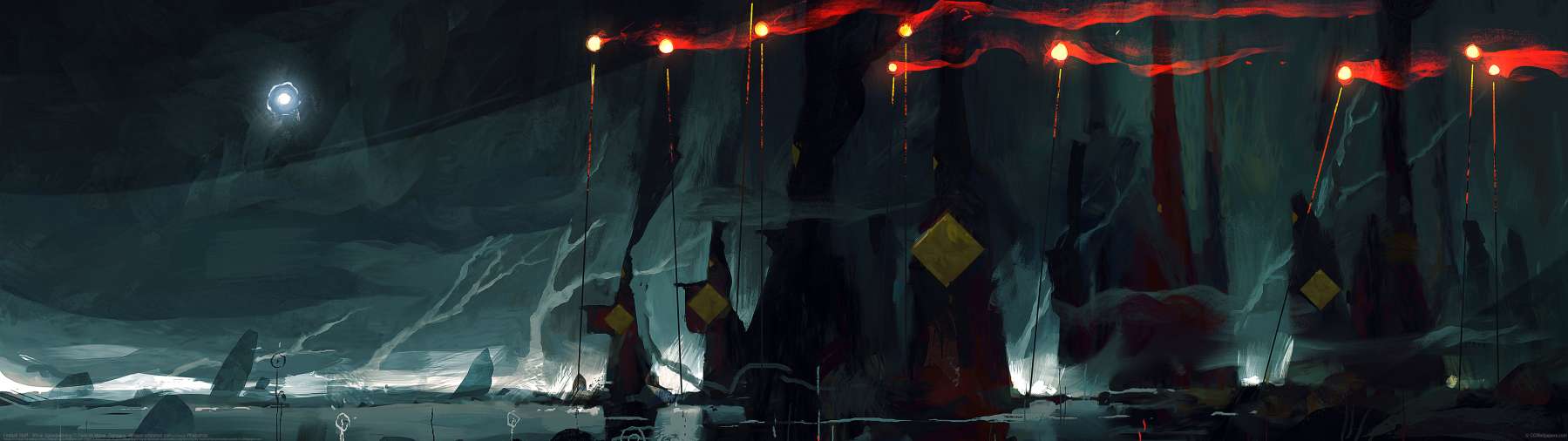 Fireball Staff - 30min Speedpainting ultrabreit Hintergrundbild