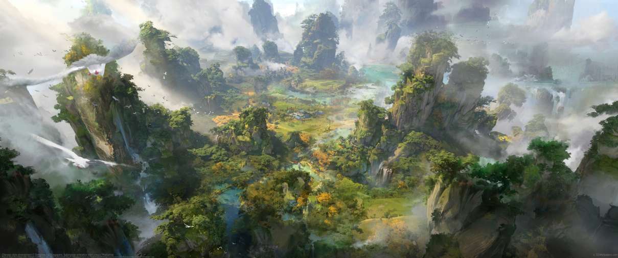 Chinese style environment ultrabreit Hintergrundbild