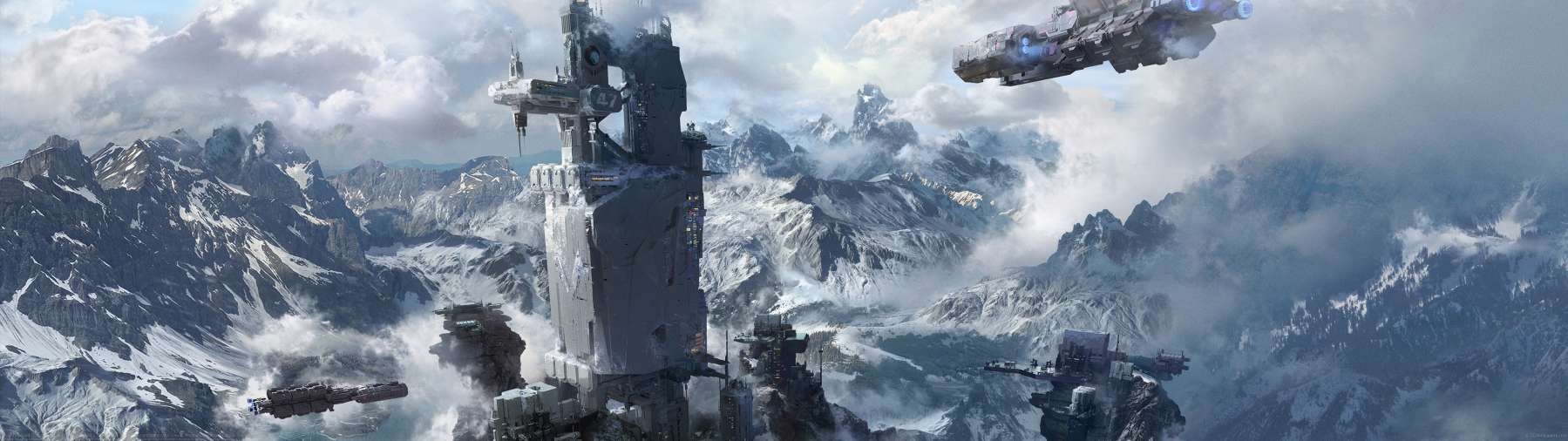 Scifi Svalbard Global Seed Vault ultrabreit Hintergrundbild