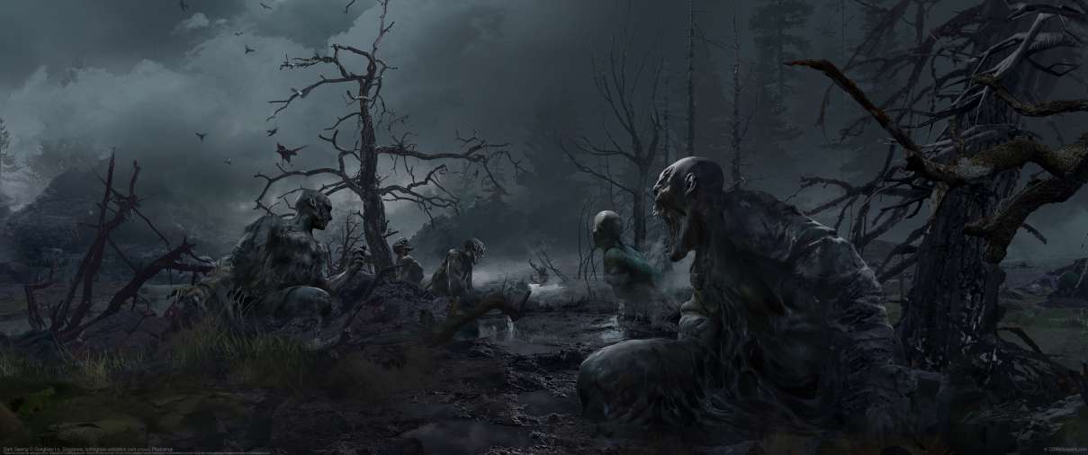 Dark Swamp ultrabreit Hintergrundbild