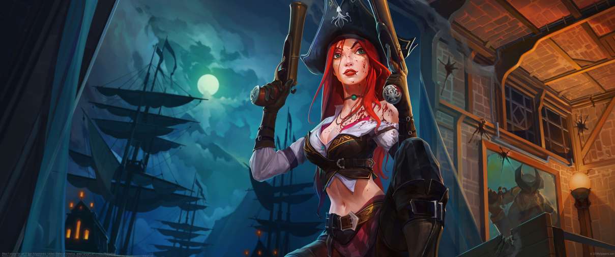 Miss Fortune fan art ultrabreit Hintergrundbild