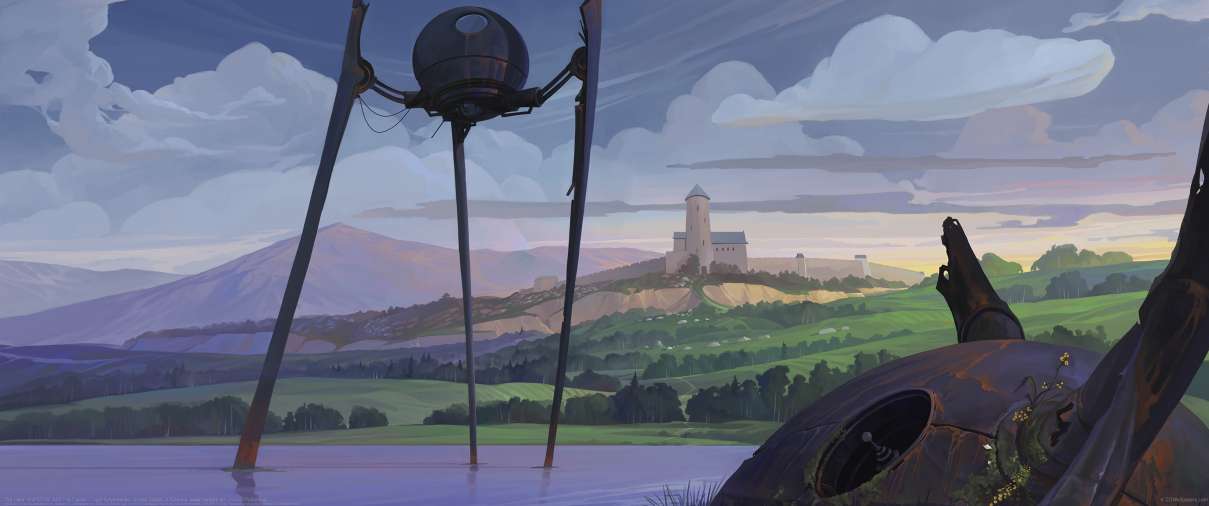 The Lake. And UFOs. And The Castle. ultrabreit Hintergrundbild