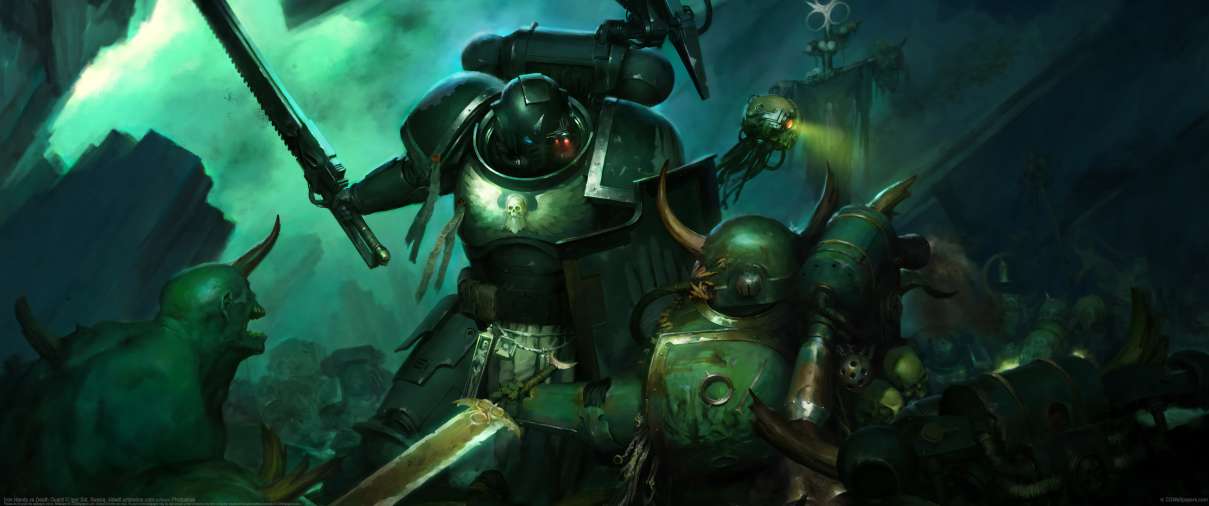 Iron Hands vs Death Guard ultrabreit Hintergrundbild