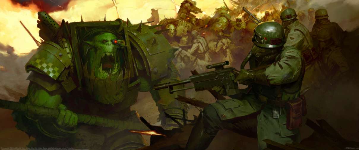 Warhammer 40k Black Library: World Ablaze ultrabreit Hintergrundbild