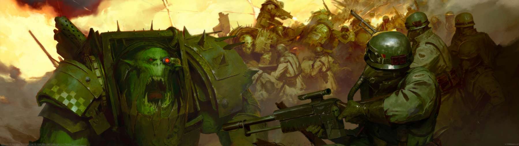Warhammer 40k Black Library: World Ablaze ultrabreit Hintergrundbild