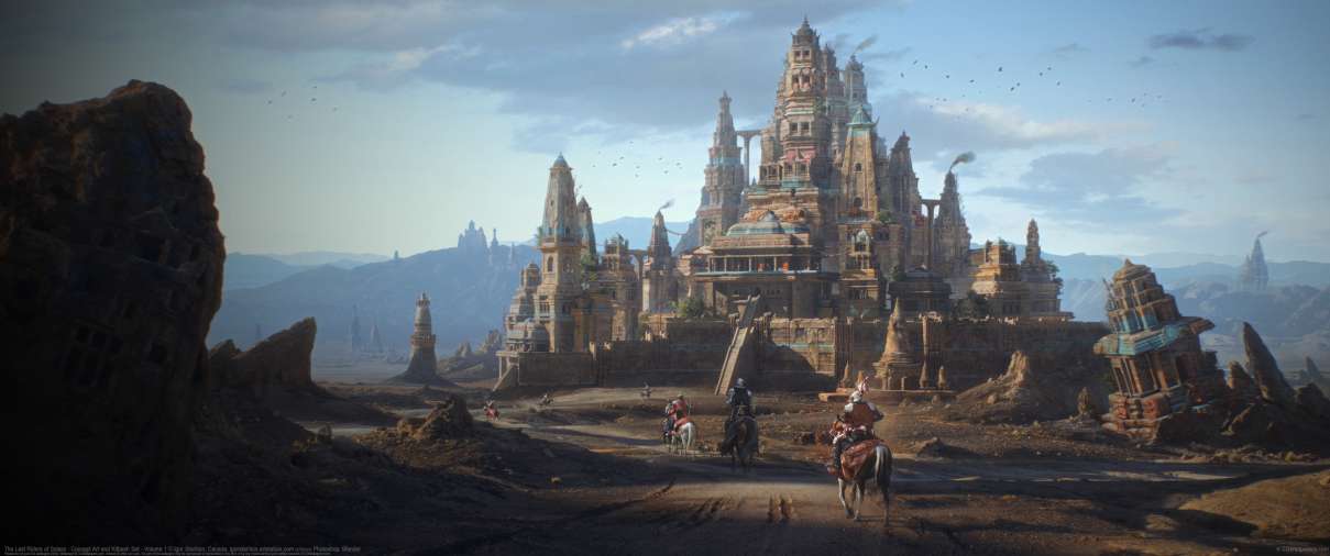The Last Riders of Solara - Concept Art and Kitbash Set - Volume 1 ultrabreit Hintergrundbild