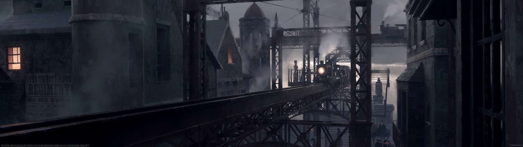 Carnival Row - Monorail concept ultrabreit Hintergrundbild