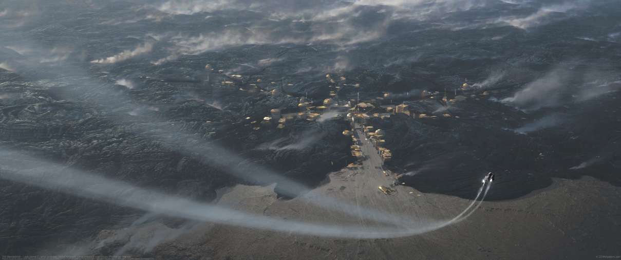 The Mandalorian : Lava planet ultrabreit Hintergrundbild