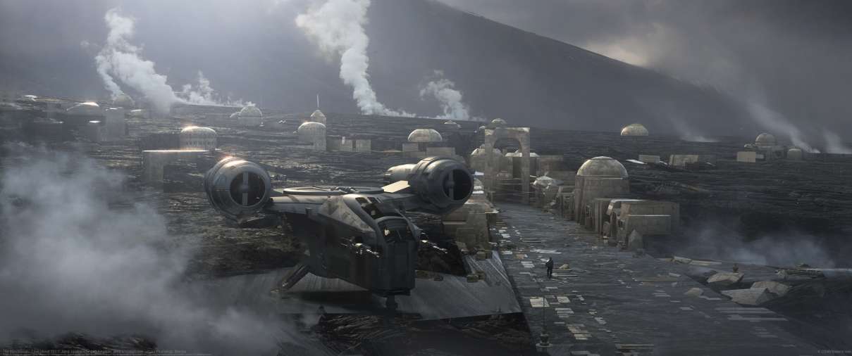 The Mandalorian : Lava planet 003 ultrabreit Hintergrundbild