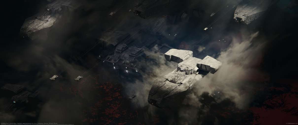 Bombing Run ultrabreit Hintergrundbild