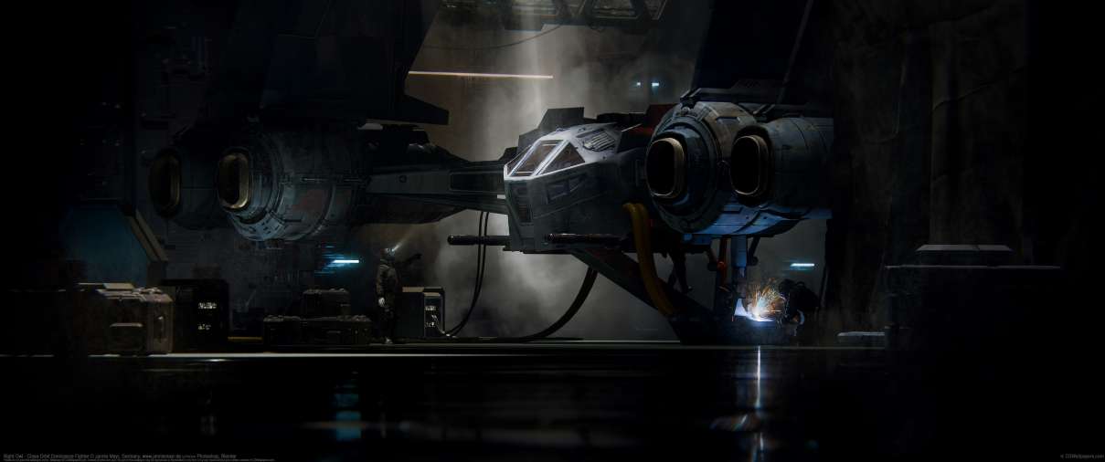 Night Owl - Close Orbit Dominance Fighter ultrabreit Hintergrundbild