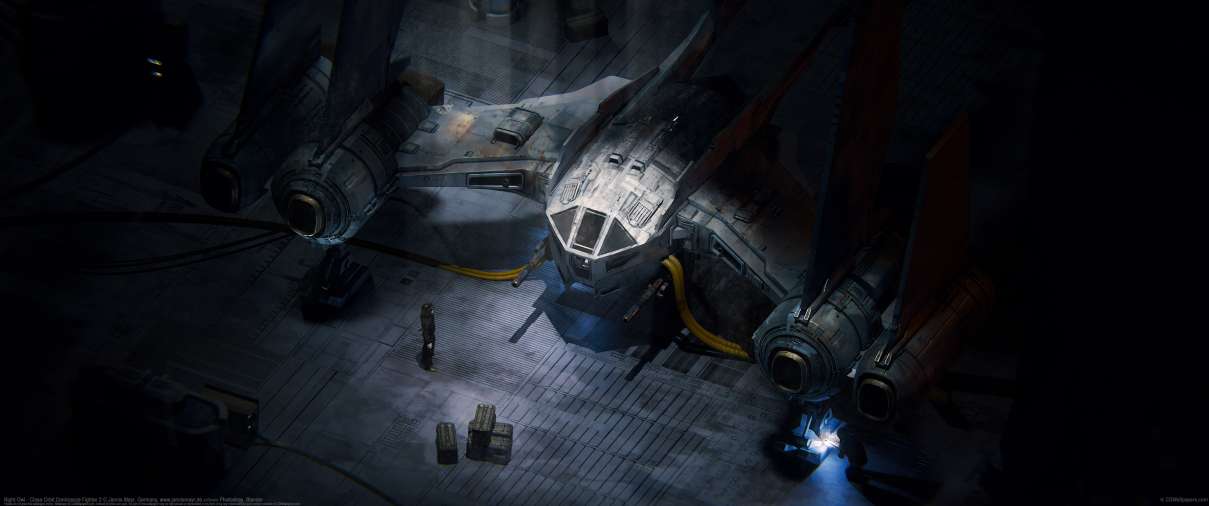Night Owl - Close Orbit Dominance Fighter 2 ultrabreit Hintergrundbild