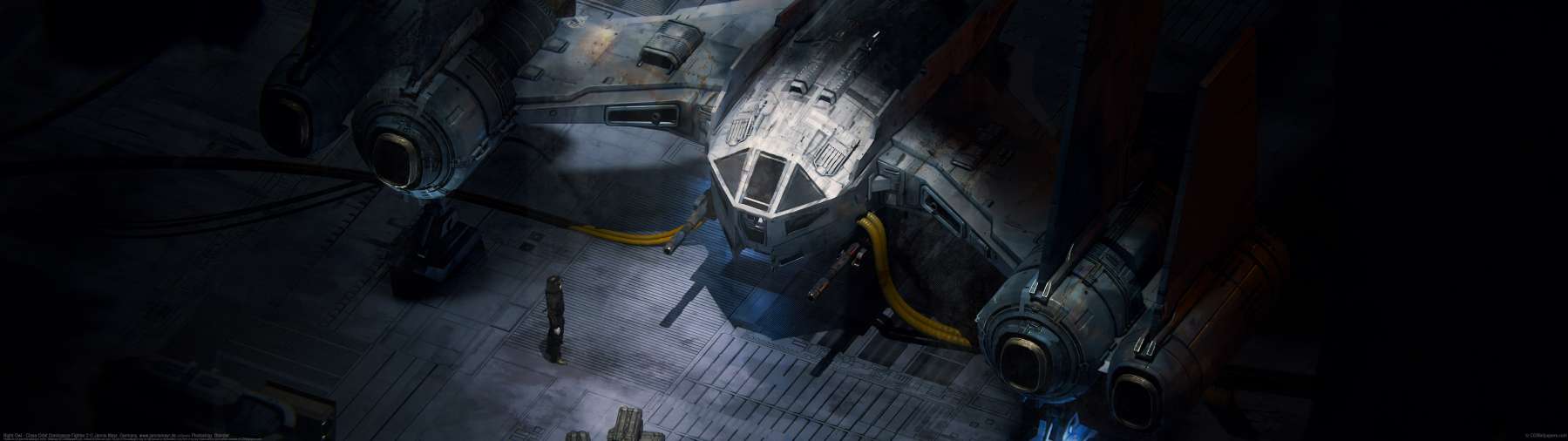 Night Owl - Close Orbit Dominance Fighter 2 ultrabreit Hintergrundbild