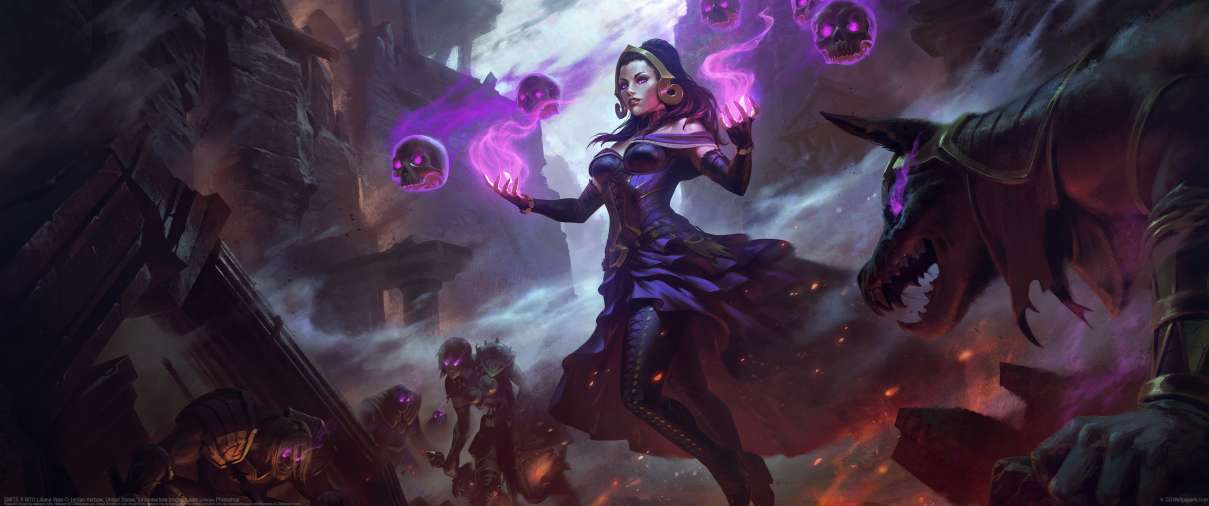 SMITE X MTG Liliana Vess ultrabreit Hintergrundbild