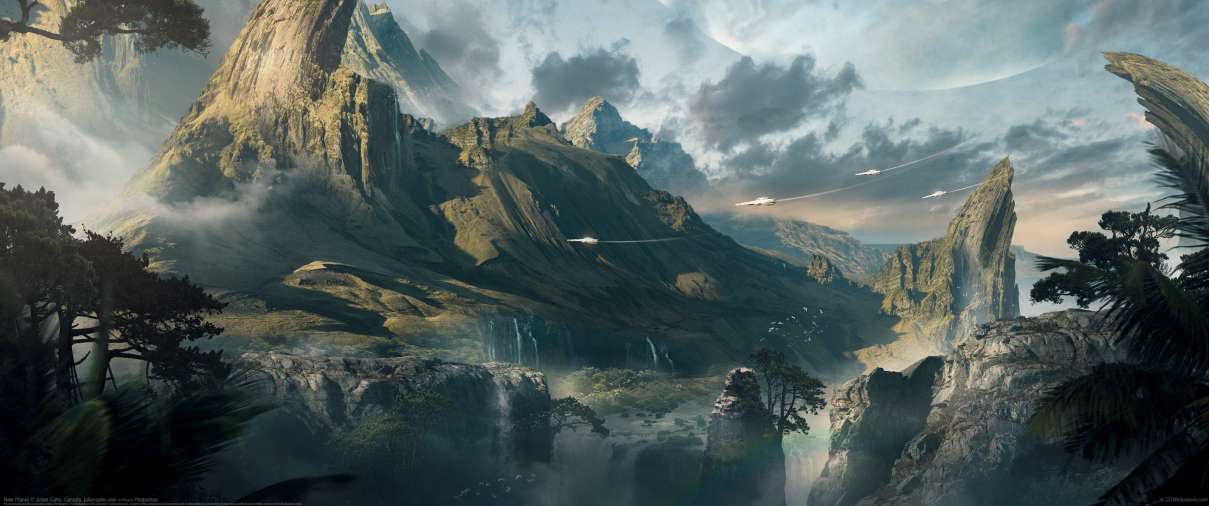 New Planet ultrabreit Hintergrundbild
