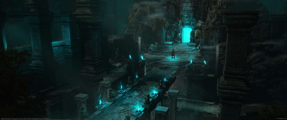 Scenario practice for video game.  ultrabreit Hintergrundbild