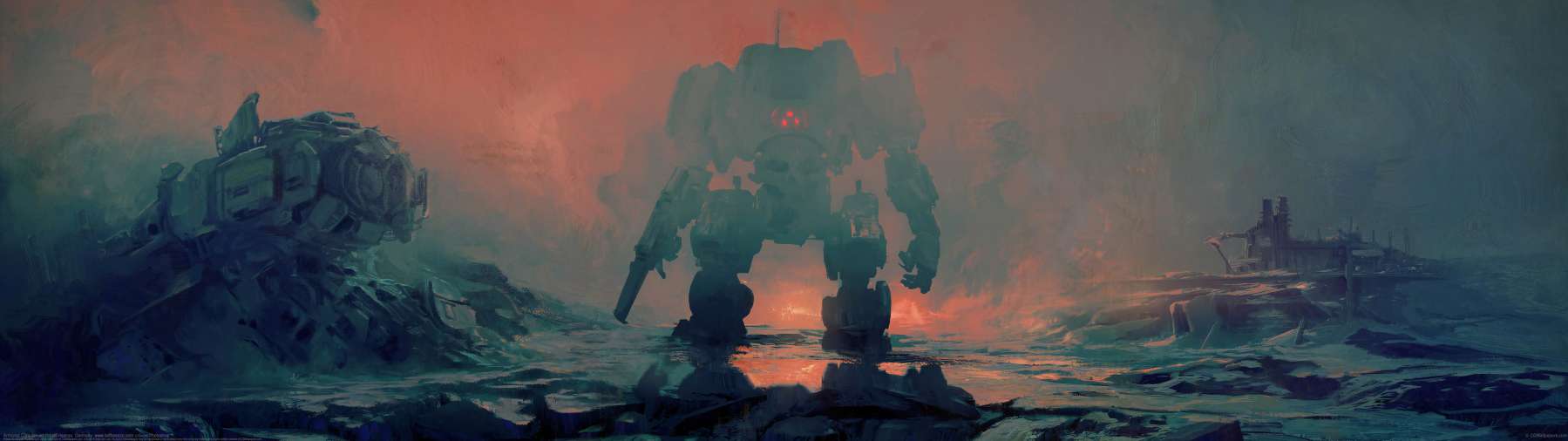 Armored Core fan art ultrabreit Hintergrundbild