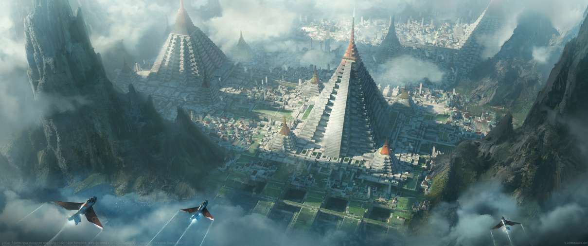 CGCup - Futuristic Maya environment small course ultrabreit Hintergrundbild