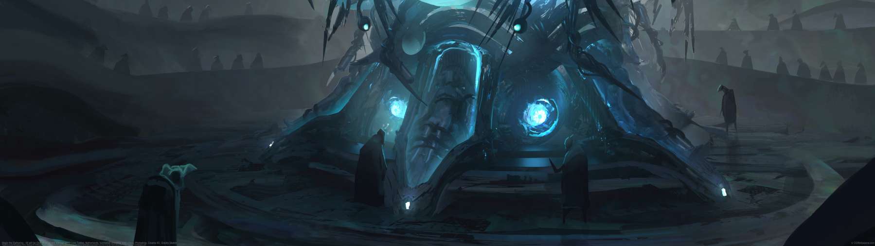 Magic the Gathering - All will be One: Blue sphere concept art ultrabreit Hintergrundbild