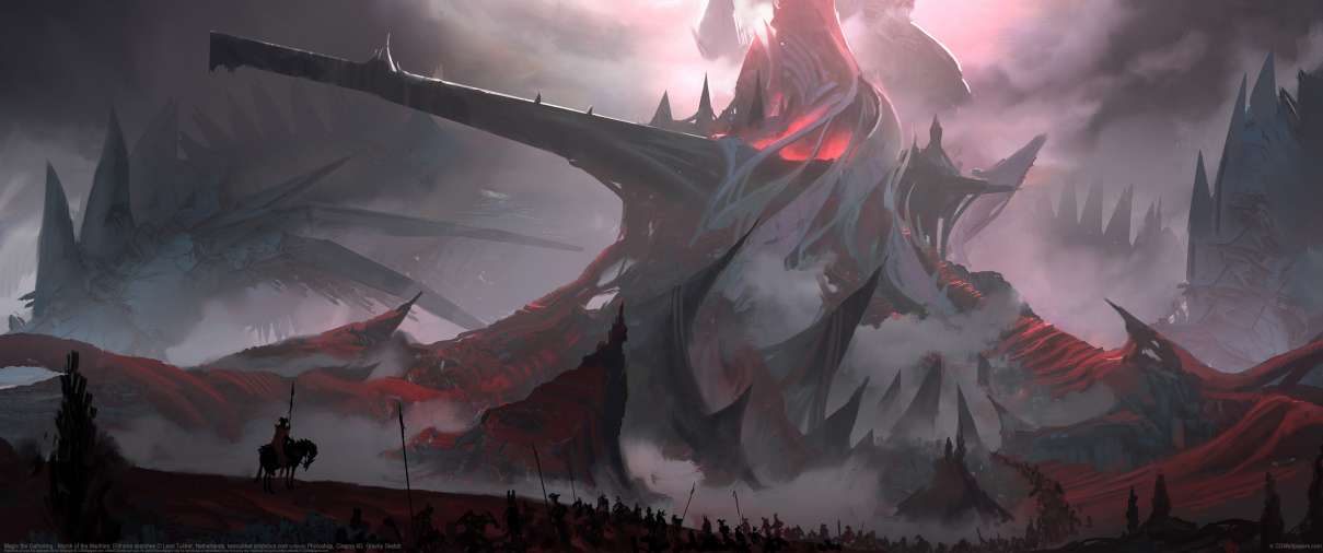 Magic the Gathering - March of the Machine: Eldraine sketches ultrabreit Hintergrundbild