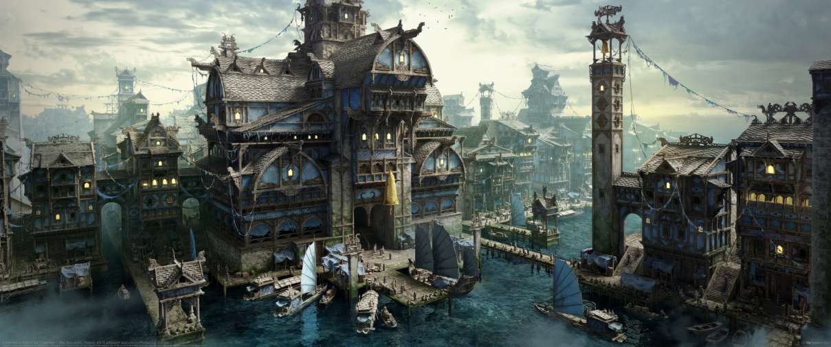 Fishermen's District Vol.2 townhall ultrabreit Hintergrundbild
