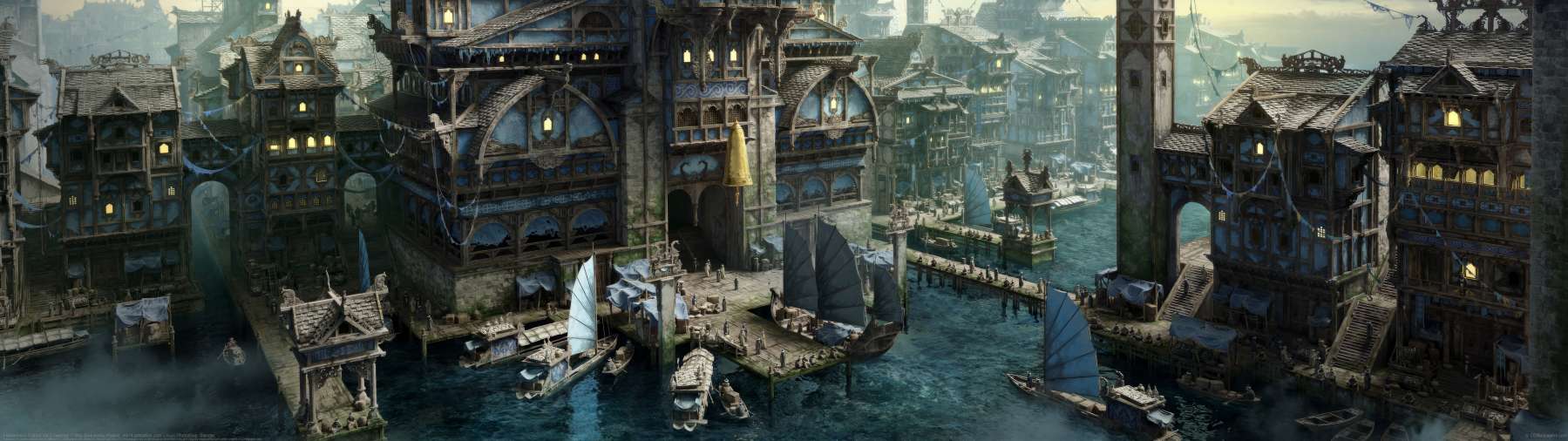 Fishermen's District Vol.2 townhall ultrabreit Hintergrundbild