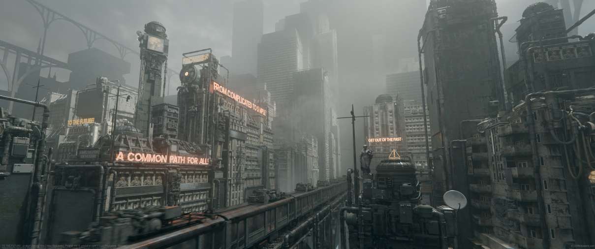 TO THE FUTURE - a short blender film ultrabreit Hintergrundbild