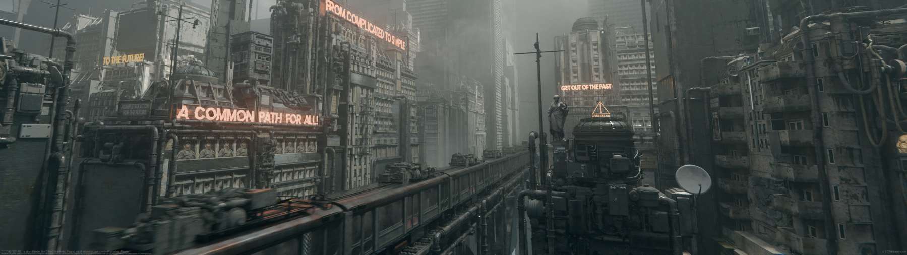 TO THE FUTURE - a short blender film ultrabreit Hintergrundbild