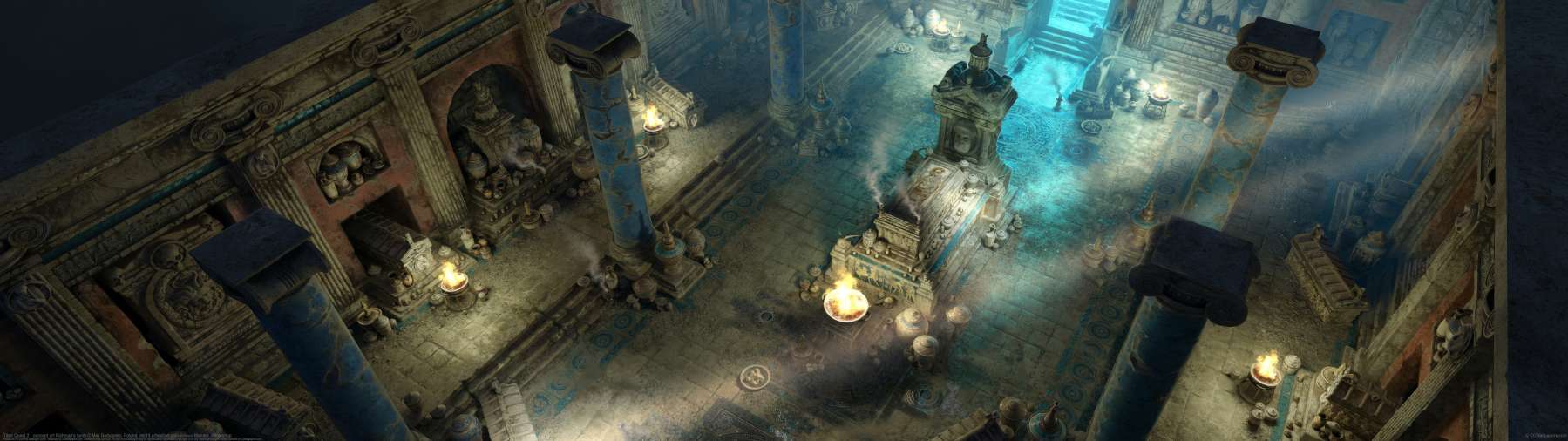 Titan Quest 2 - concept art Richman's tomb ultrabreit Hintergrundbild