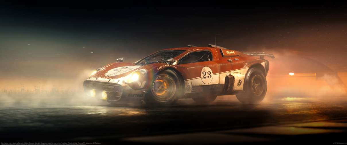 The Golden Lap - Daytona Genesis ultrabreit Hintergrundbild