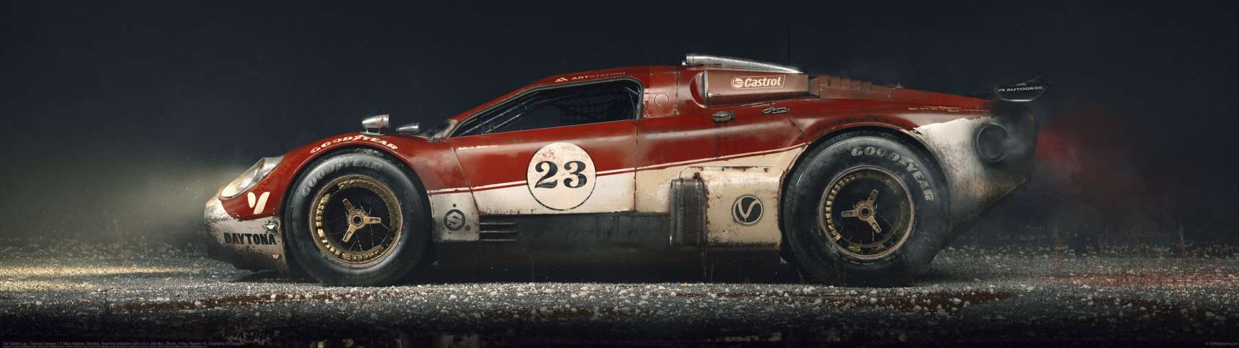The Golden Lap - Daytona Genesis 2 ultrabreit Hintergrundbild