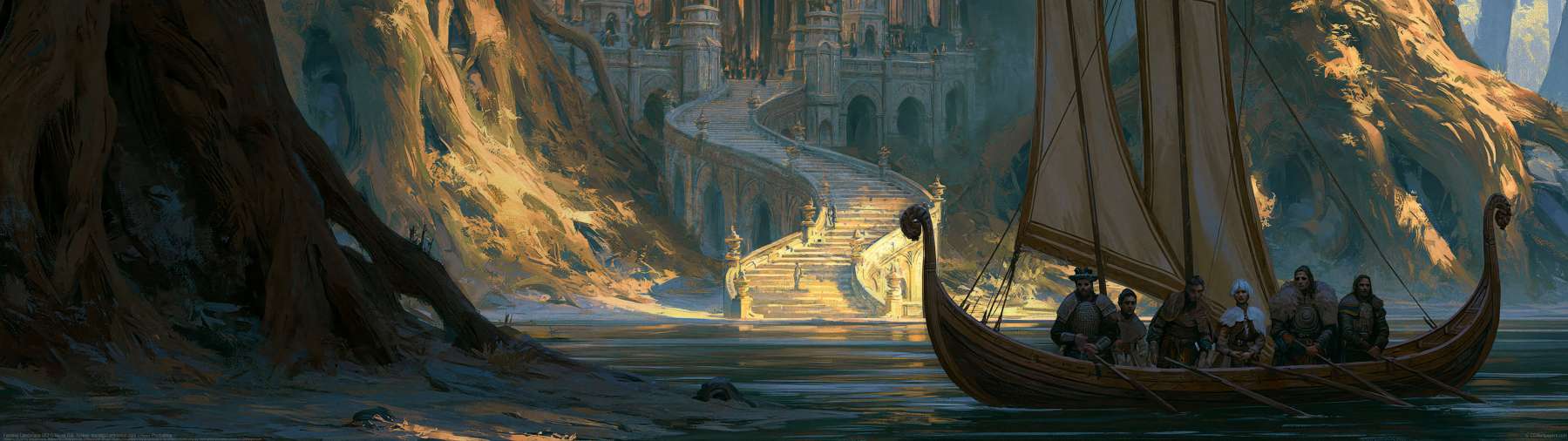 Fantasy Landscape 003 ultrabreit Hintergrundbild