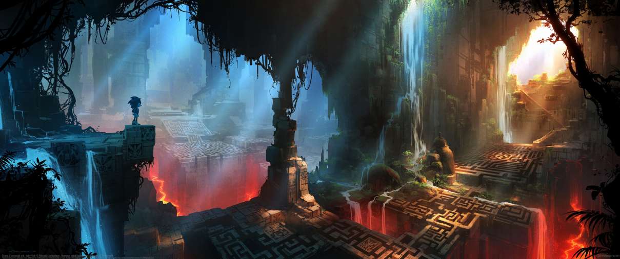 Sonic 2 concept art - labyrinth ultrabreit Hintergrundbild