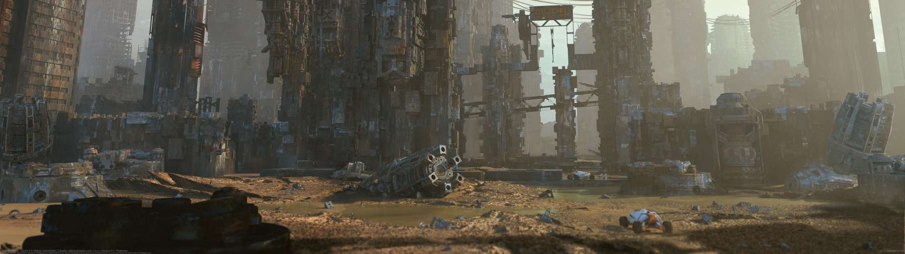 Tech Mechania - Sector 4 ultrabreit Hintergrundbild