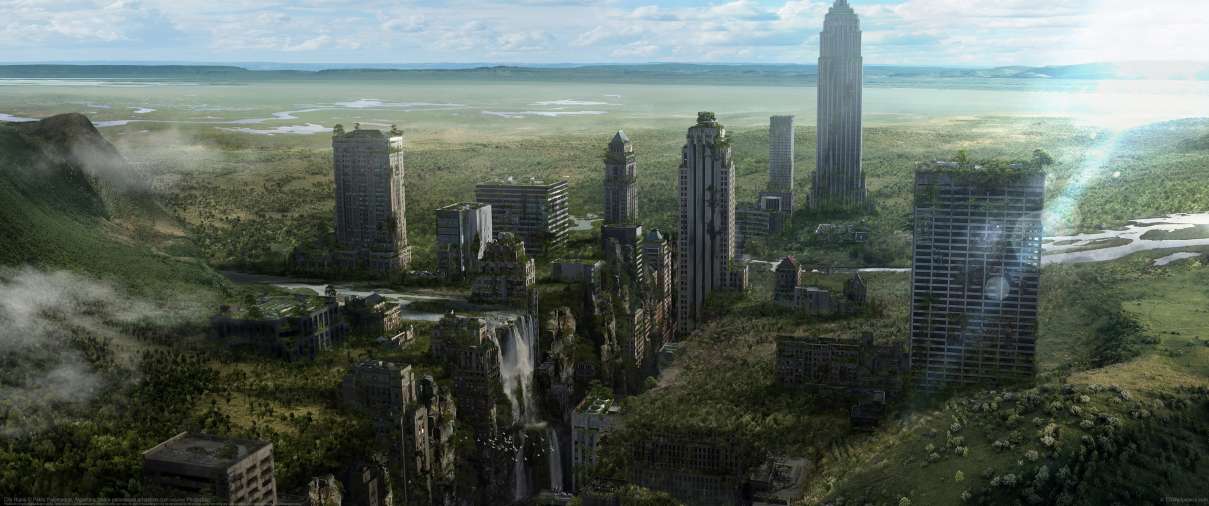 City Ruins ultrabreit Hintergrundbild
